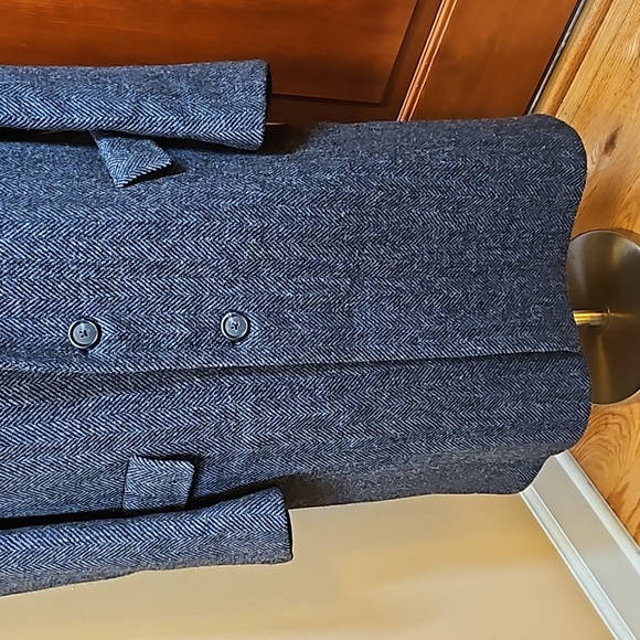 HART SCHAFFNER & MARX COAT BRILLS TRENCH PURE VIRGIN WOOL MEN'S VINTAGE - Picture 4 of 11